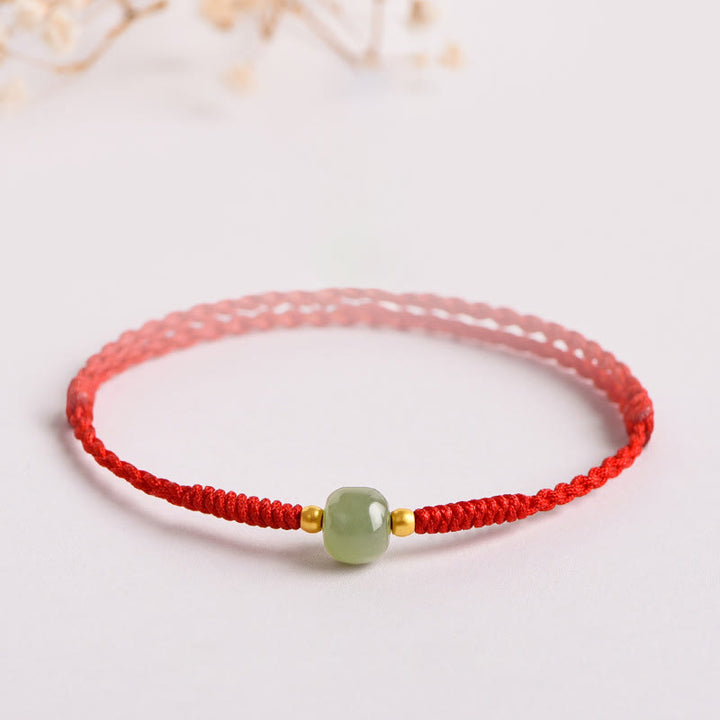 FREE Today: Bring Positive Energy Handmade Jade Bead Prosperity Braided Bracelet