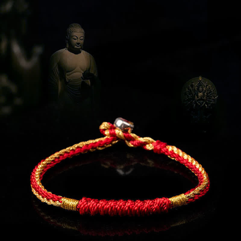 Buddha Stones Tibetan Handmade Braid Luck String Protection Bracelet
