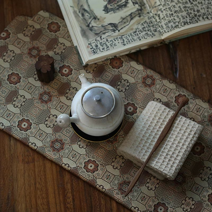 Elegant Floral Brocade Pattern Cup Mat Tea Cup Coaster