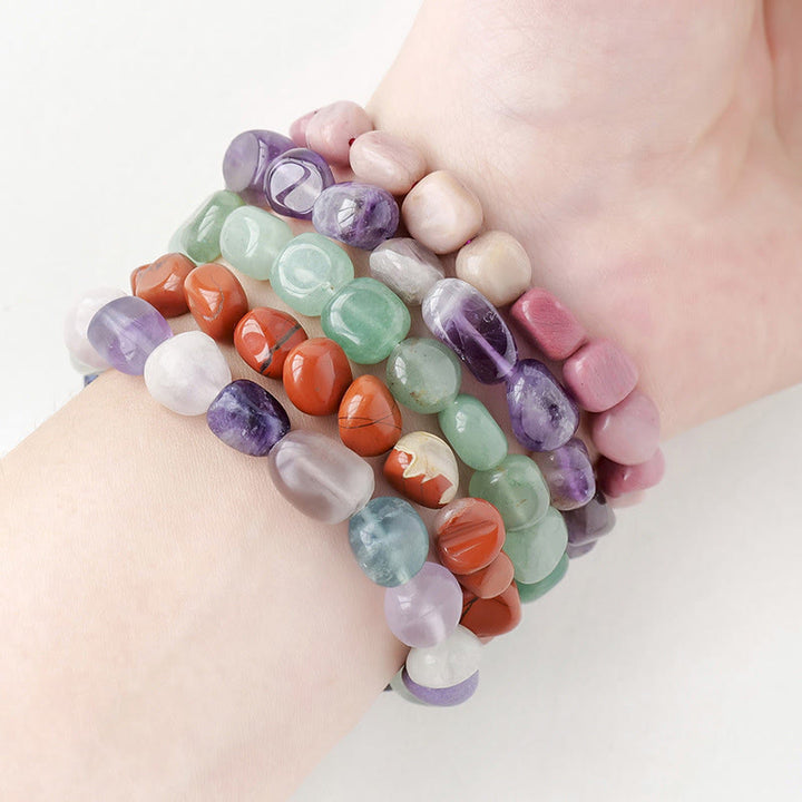 Natural Irregular Shape Crystal Stone Spiritual Awareness Bracelet