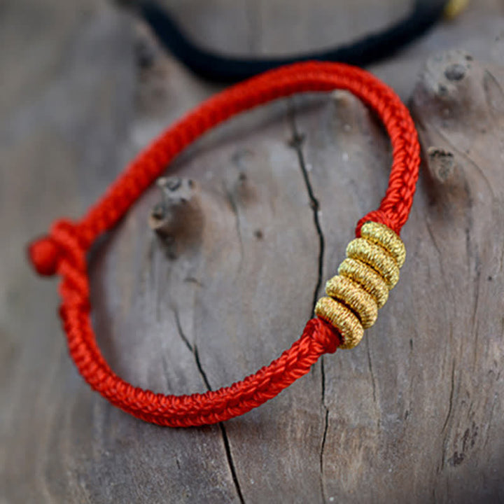 Handmade Simple Design Chinese Knotting Luck Strength Braid String Bracelet