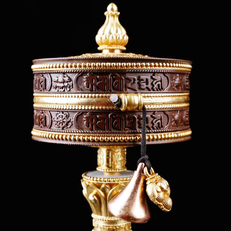 Tibetan Prayer Wheel Six True Words Copper Balance Decoration