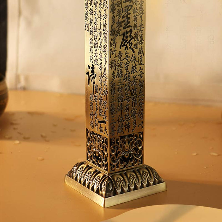 Heart Sutra Alloy Incense Holder Healing Home Decoration Incense Burner