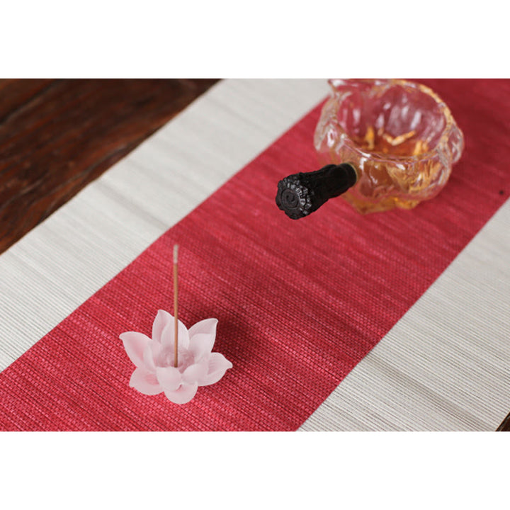 Mini Lotus Liuli Crystal Healing Meditation Stick Incense Burner