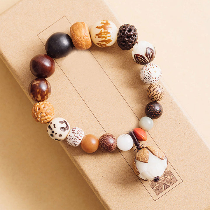 Bodhi Seed Lotus Wisdom Peace Wrist Mala Bracelet