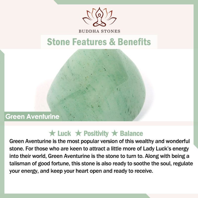 Buddha Stones Amethyst Pink Crystal Green Aventurine Rose Inner Peace Healing Anklet