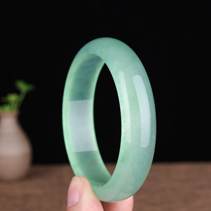 Natural Jade Luck Healing Prosperity Bangle Bracelet