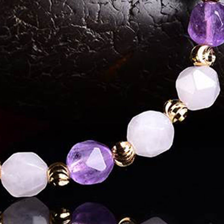 Natural Amethyst Fortune Pixiu Charm Bracelet