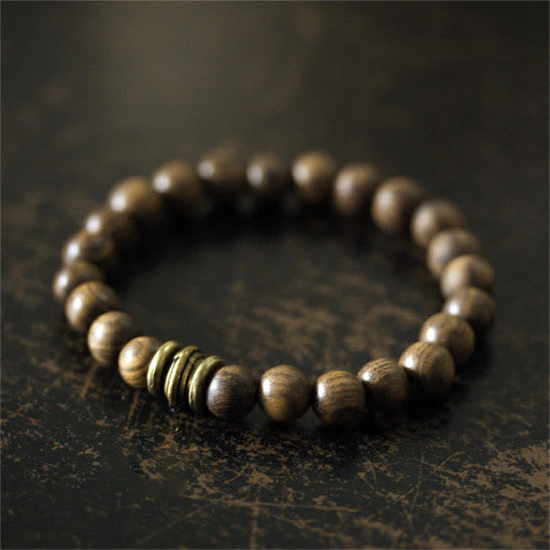 Buddha Stones Tibetan Sandalwood Protection Bracelet