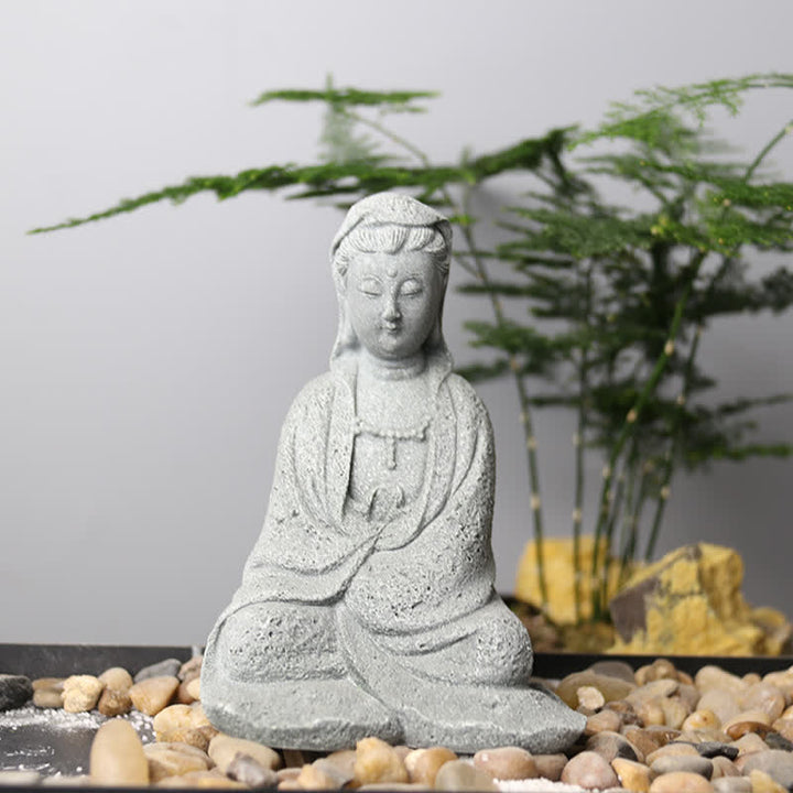 Buddha Stones Avalokitesvara Statue Blessing Home Decoration