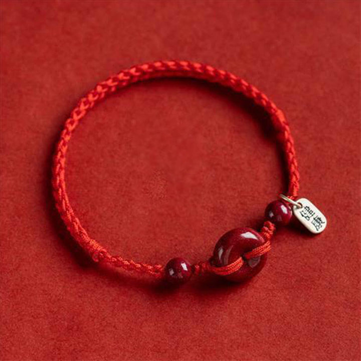 FREE Today: May You Be Healthy and Safe Cinnabar Bracelet Anklet