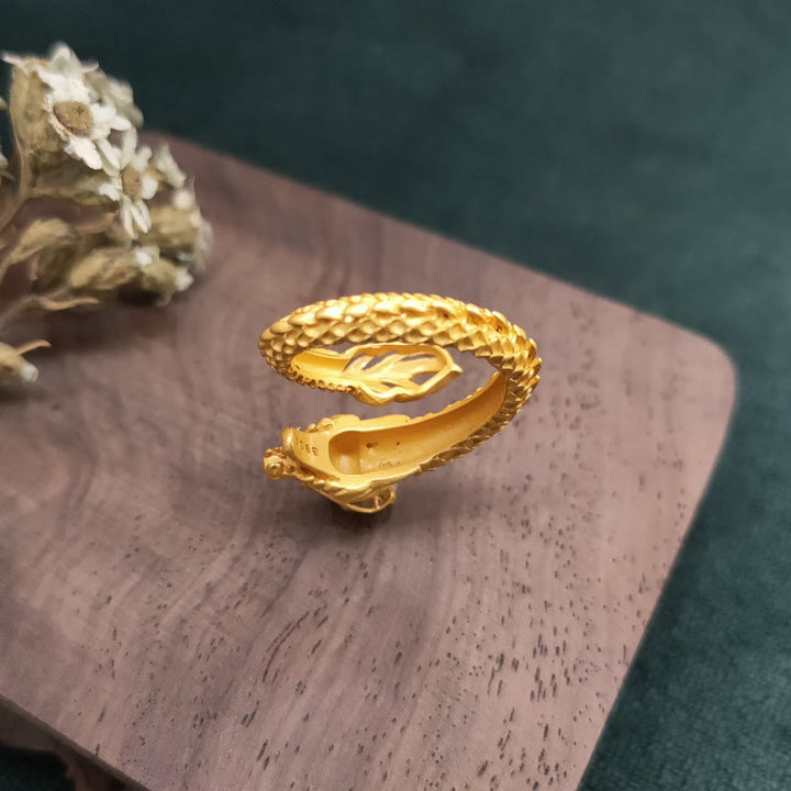 FREE Today: Protection Dragon Strength Adjustable Copper Ring