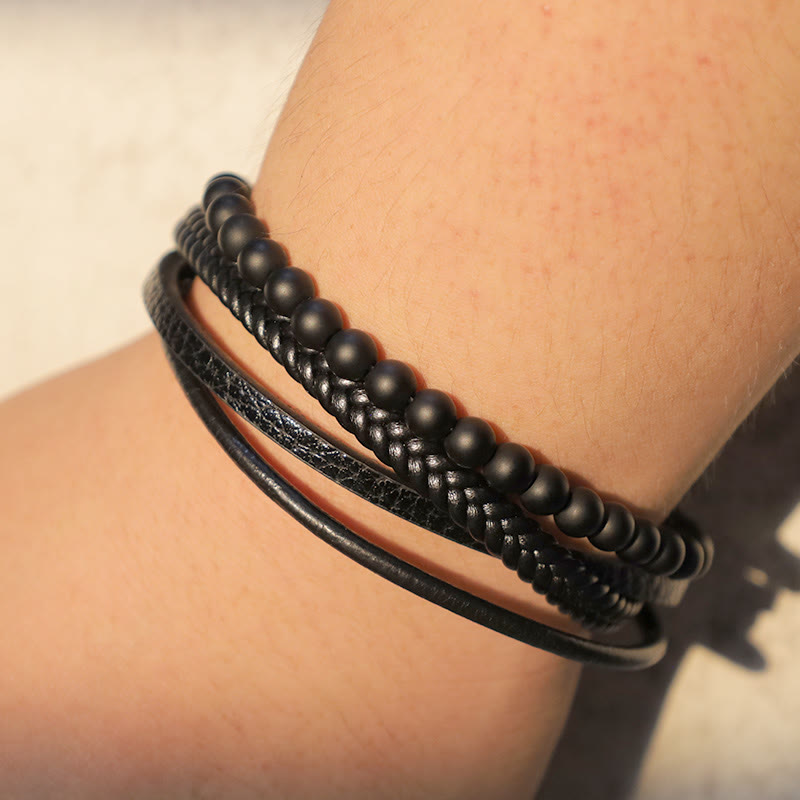 FREE Today:  Anti-stress Support Bead Leather Bracelet