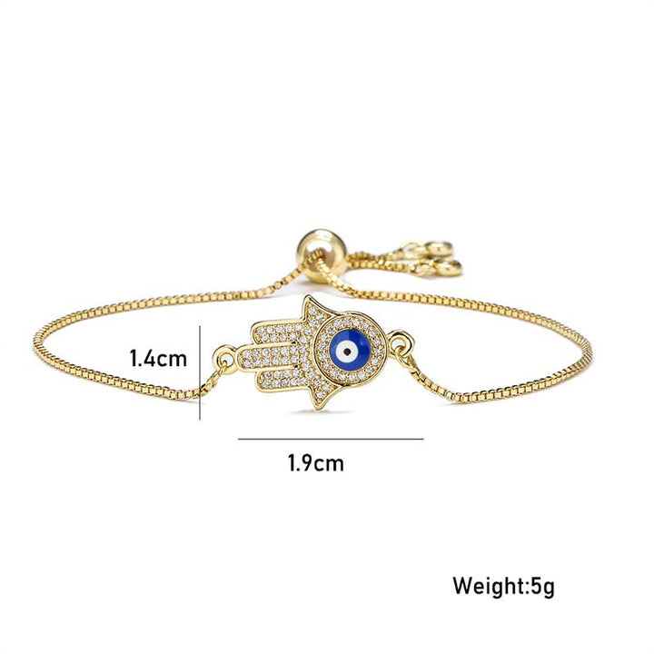 Buddha Stones Evil Eye Protection Courage Bracelet