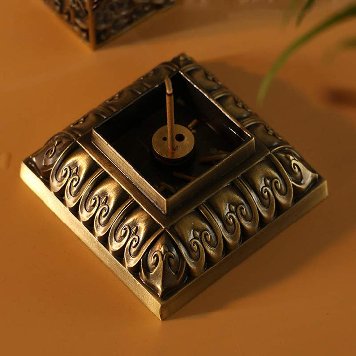 Heart Sutra Alloy Incense Holder Healing Home Decoration Incense Burner