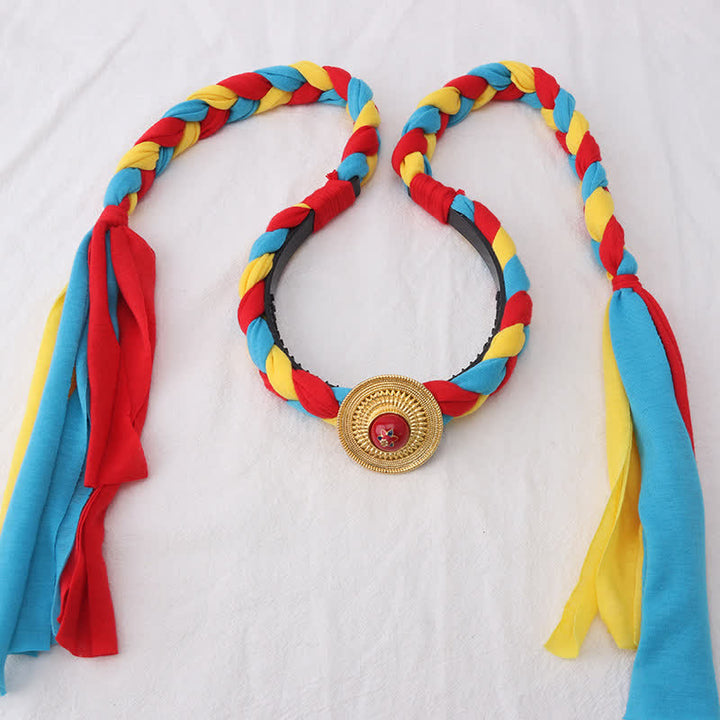 Tibetan Colorful Tassel Beads Hair Decoration Hair Accessories