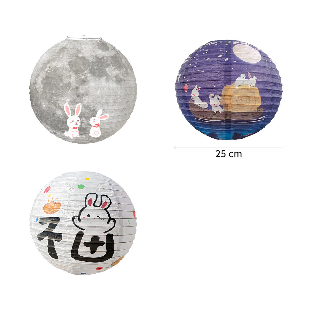 Buddha Stones DIY Rabbit Paper Lantern Lamp Mid-Autumn Festival Lantern Decoration