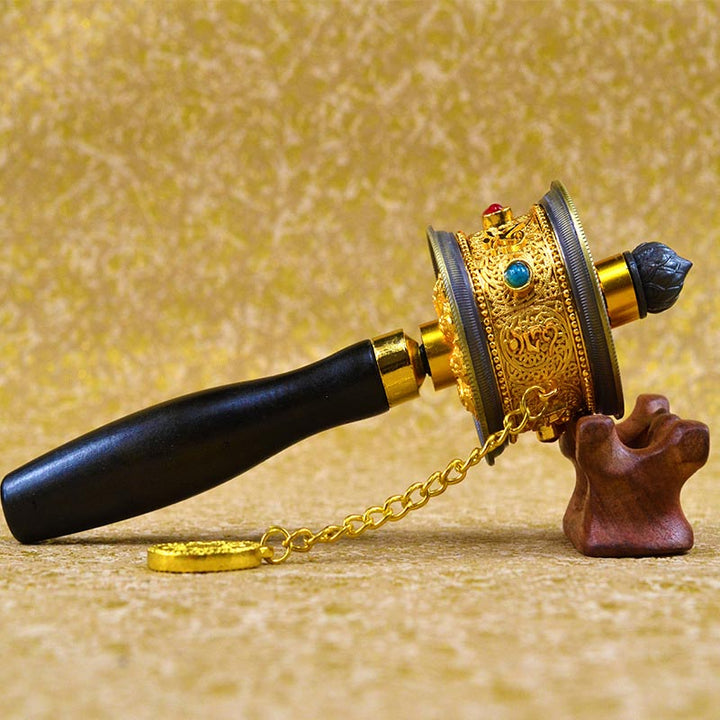 Tibetan Lucky Prayer Wheel Decoration