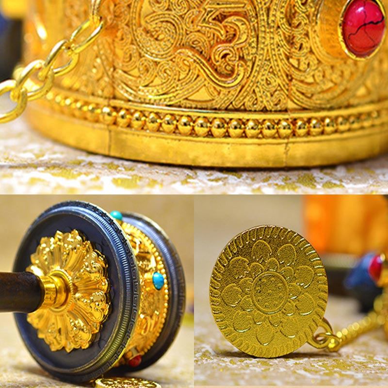 Tibetan Lucky Prayer Wheel Decoration