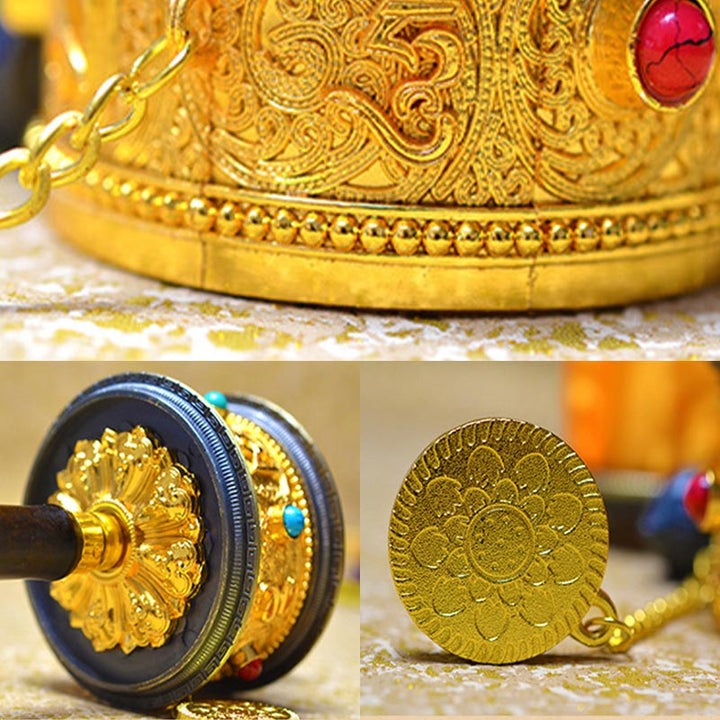 Tibetan Lucky Prayer Wheel Decoration