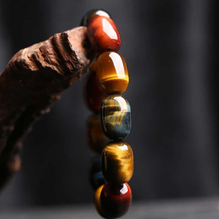 Buddha Stones Natural Tiger Eye Healing Protection Bracelet