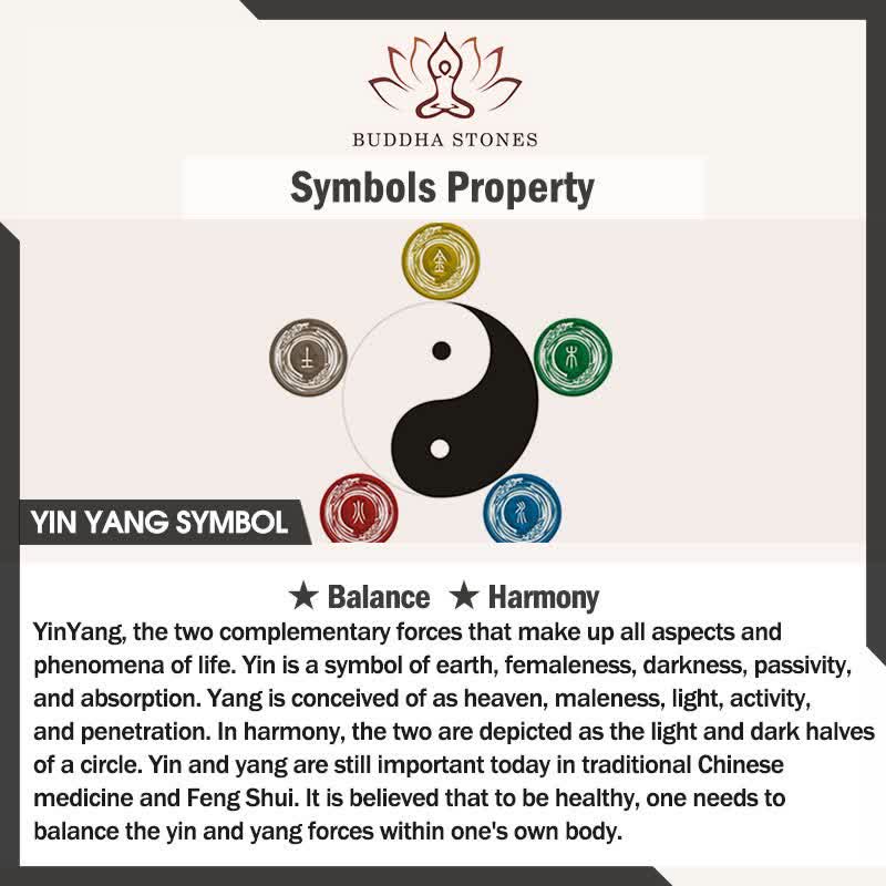 Feng Shui Bagua Yin Yang Balance Peace Keychain