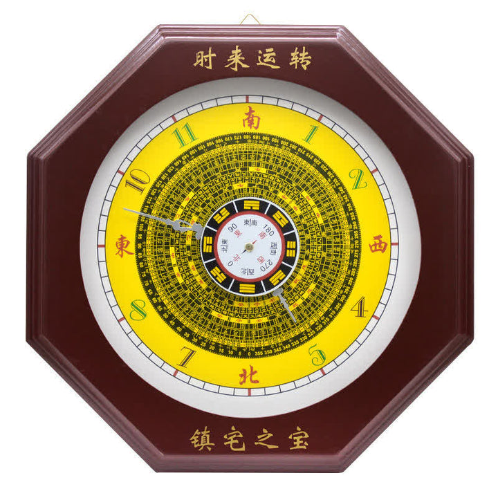 Feng Shui Bagua Map Balance Energy Map Wall Clock