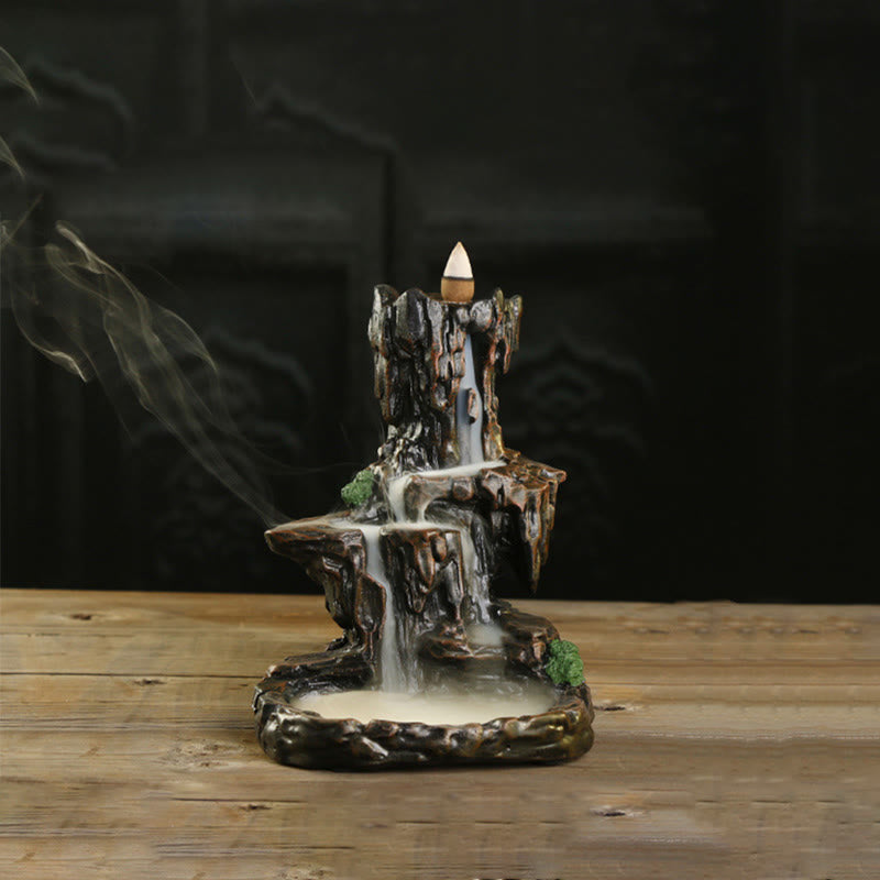 Waterfall Backflow Incense Burner Mountain Tower Incense Holders