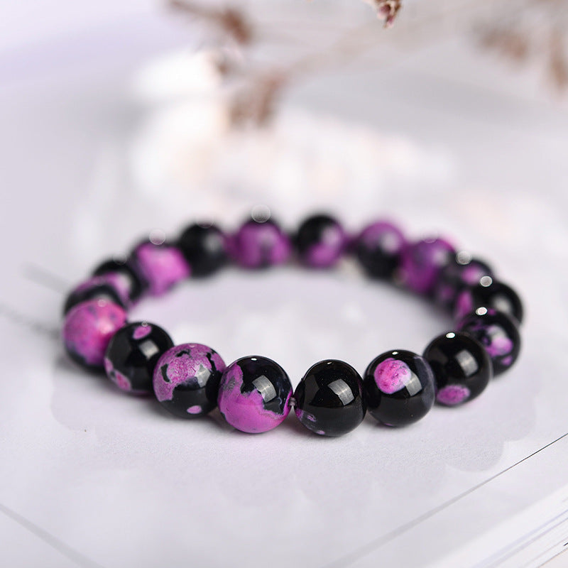 Buddha Stones Various Agate Black Onyx Protection Bracelet