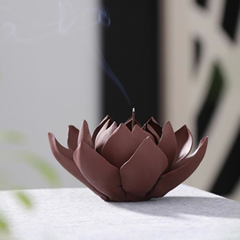 Tibetan Lotus Positive Peace Incense Burner Decoration