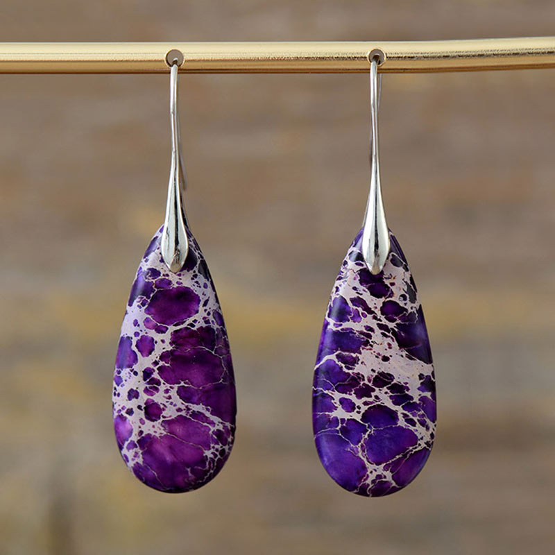 Emperor Stone Healing Crystal Earrings