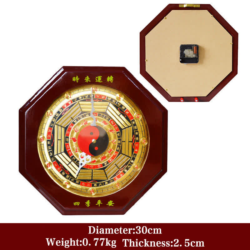 Feng Shui Bagua Map Balance Energy Map Wall Clock