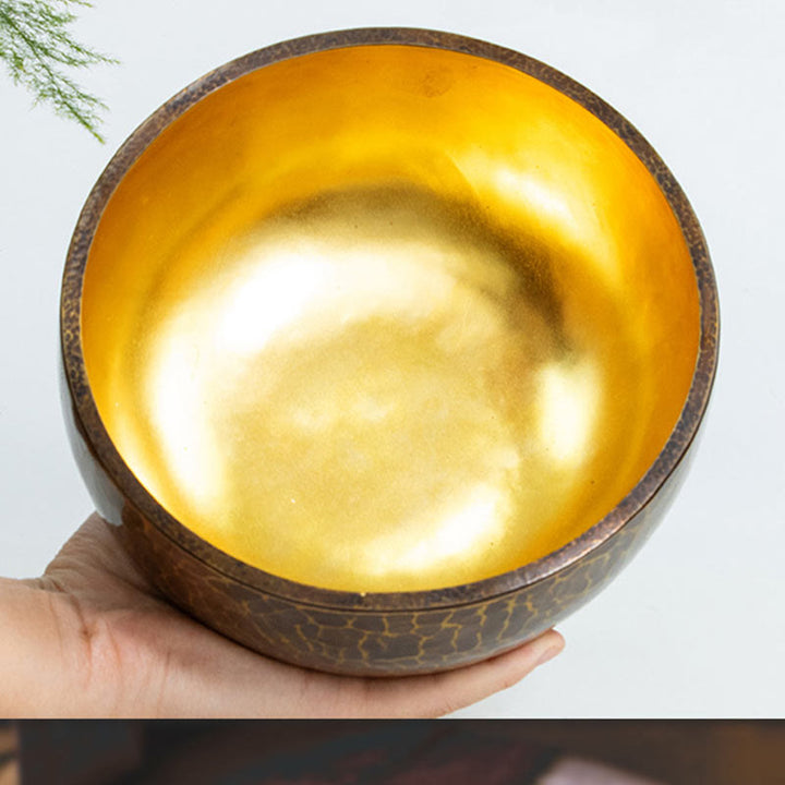 Tibetan Meditation Sound Bowl Handcrafted Healing Yoga Mindfulness Singing Bowl Set