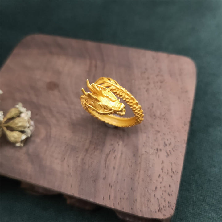 FREE Today: Protection Dragon Strength Adjustable Copper Ring