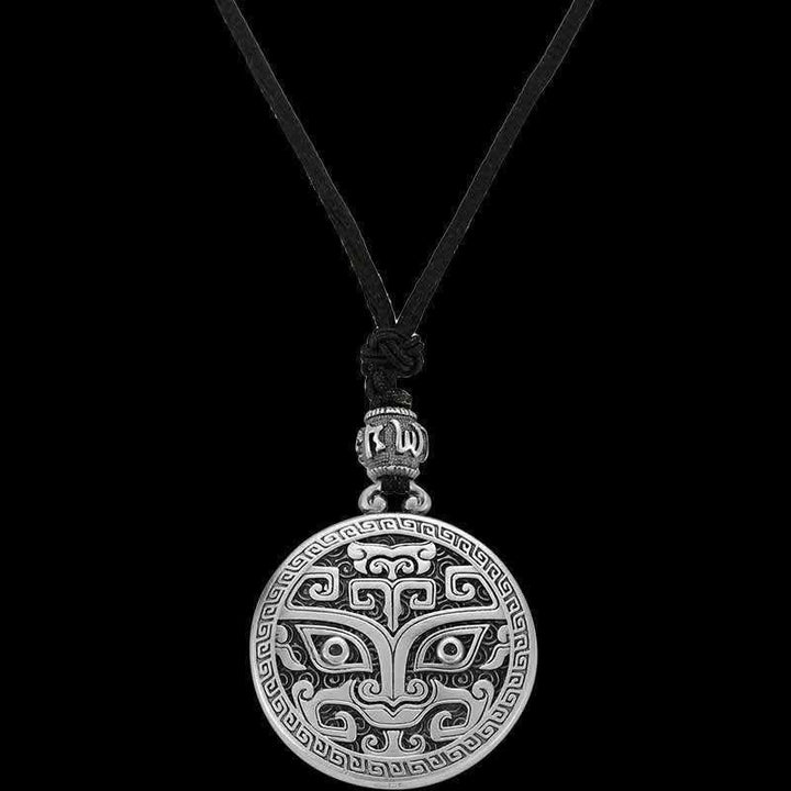 Lucky FengShui Mythological Creature Taotie Wealth Necklace Pendant