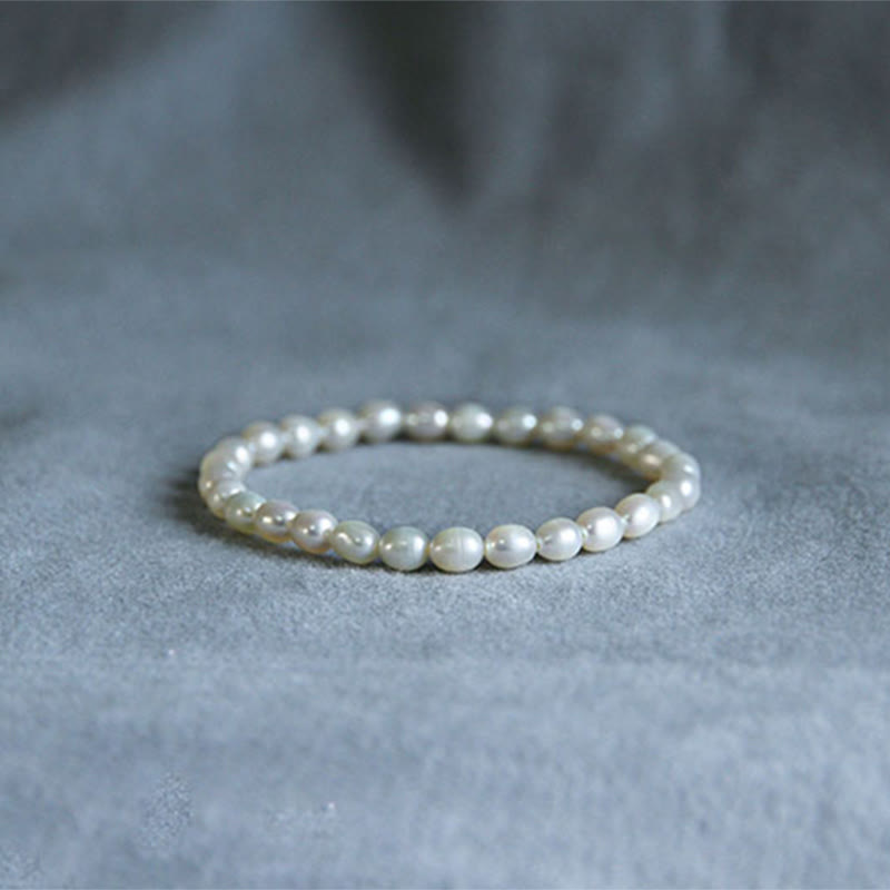 Buddha Stones Natural Pearl Healing Beaded Bracelet