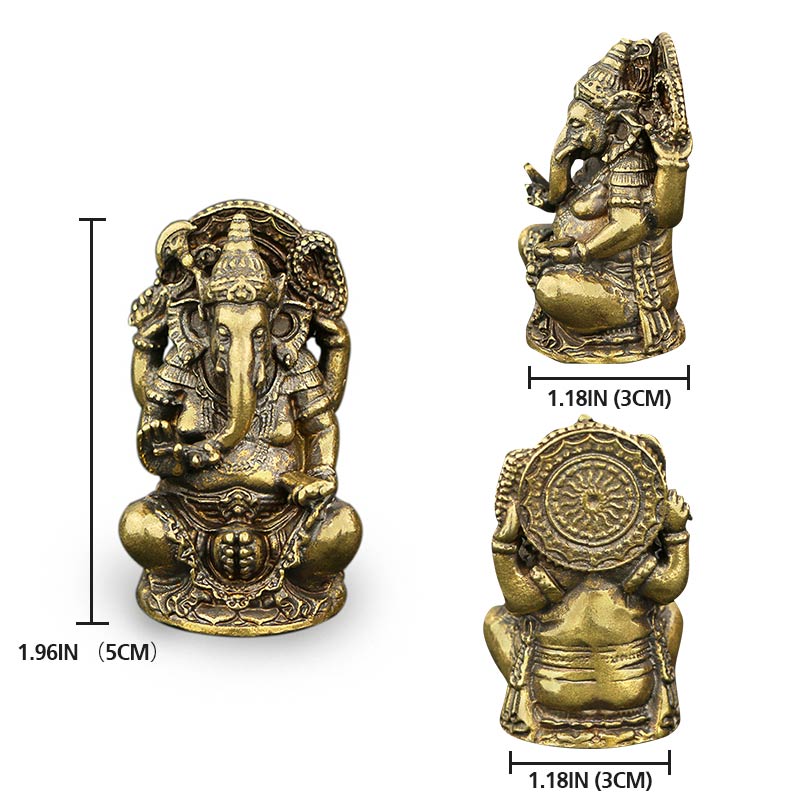 Ganesh Ganpati Elephant Statue Wealth Home Decor