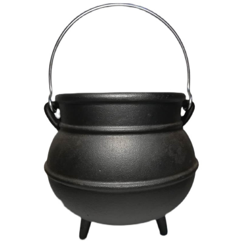 Cast Iron Cauldron Prayer Altar Burning Holder Incense Sage Smudging Rituals Use Items