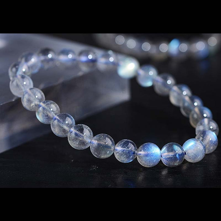 Buddha Stones Natural Moonstone Healing Beads Bracelet