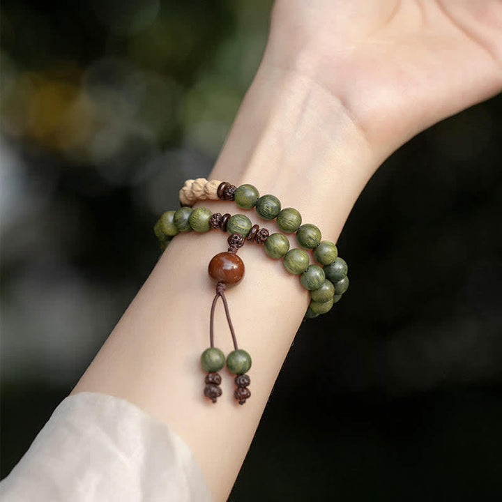 Green Sandalwood Positive Peace Bracelet