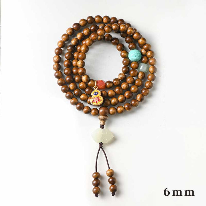 Tibetan Rosewood Protection Calm Bracelet Mala