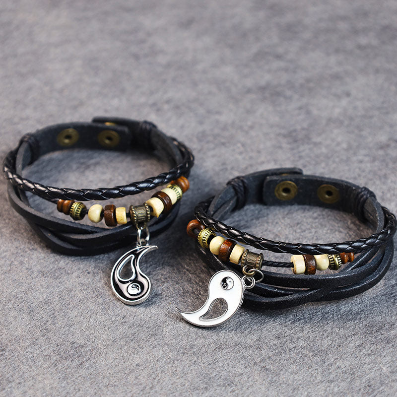 Yin Yang Pendant Couple Balance Bracelet (Extra 30% Off | USE CODE: FS30)