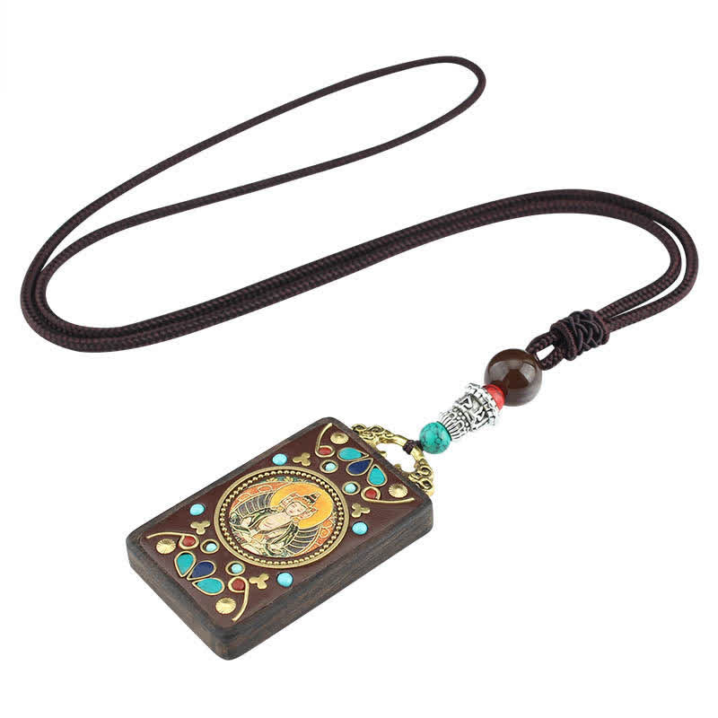 FREE Today: Exploring Intuition Tibetan God of Wealth Ebony Peace Necklace