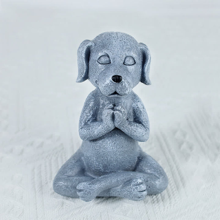 Meditating Zen Dog Cat Frog Decoration