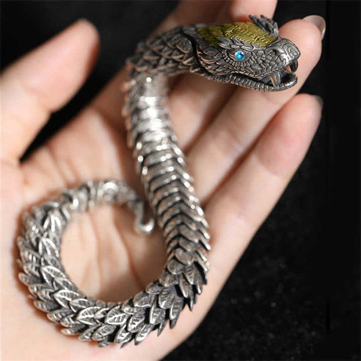 Buddha Stones Dragon Snake Handmade Amulet Protection Chain Bracelet
