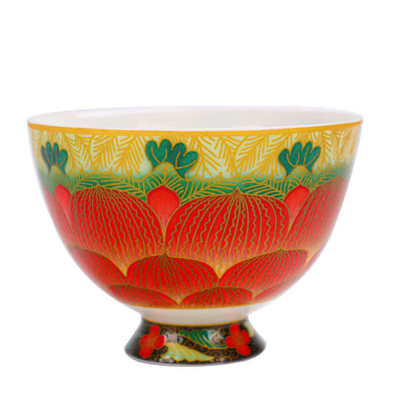 Lotus Ceramic Teacup Flower Tea Cups 100ml