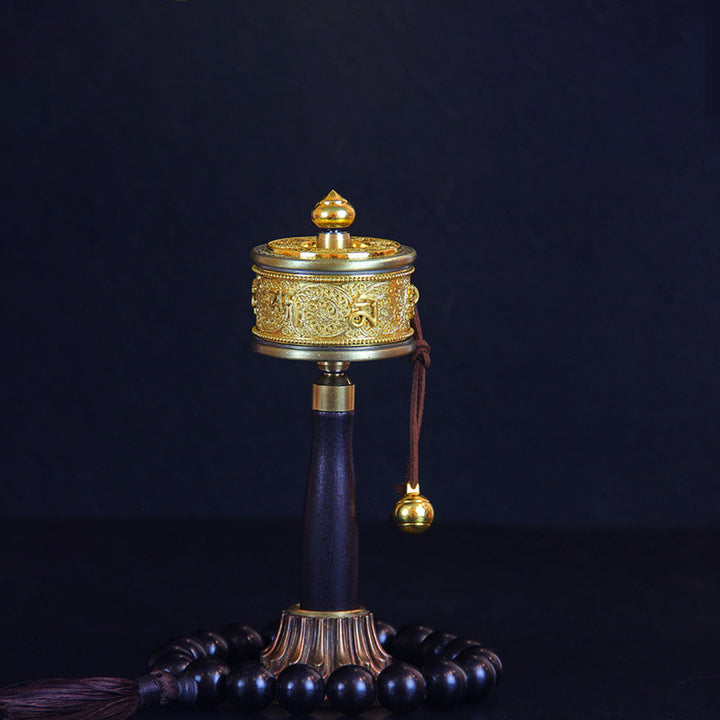 Tibetan Lucky Prayer Wheel Six True Words Decoration