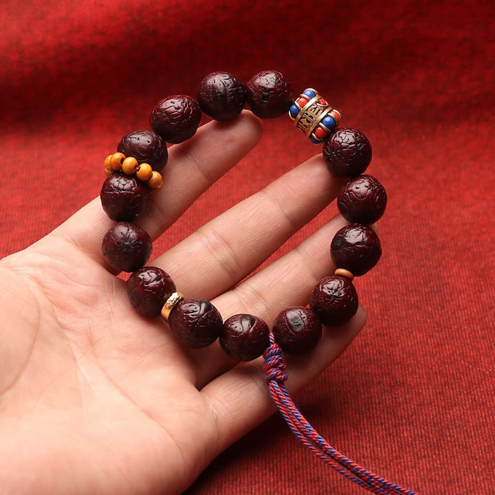 Buddha Stones Bodhi Seed Bead Peace Calm Tassel Bracelet