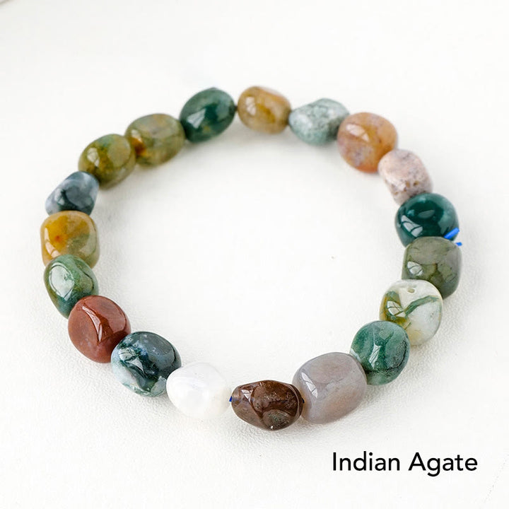 Natural Irregular Shape Crystal Stone Spiritual Awareness Bracelet