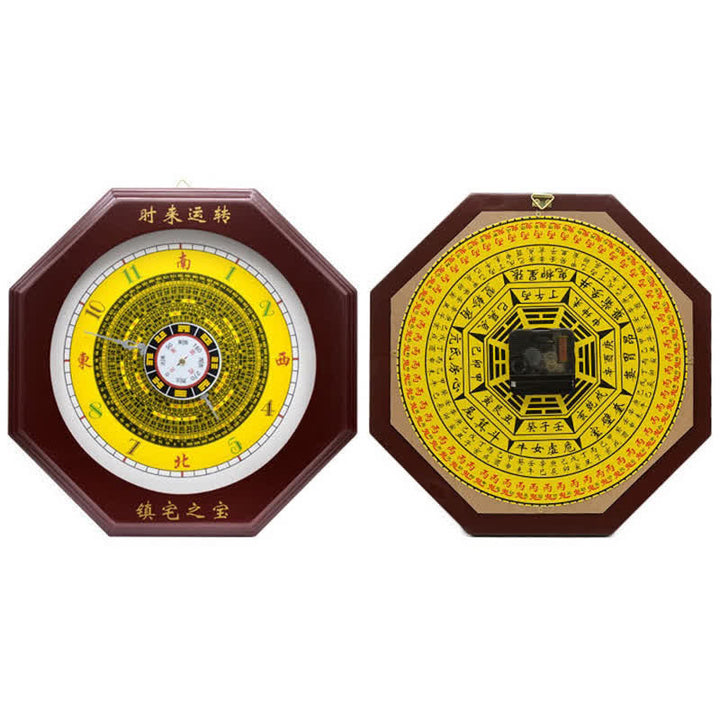 Feng Shui Bagua Map Balance Energy Map Wall Clock